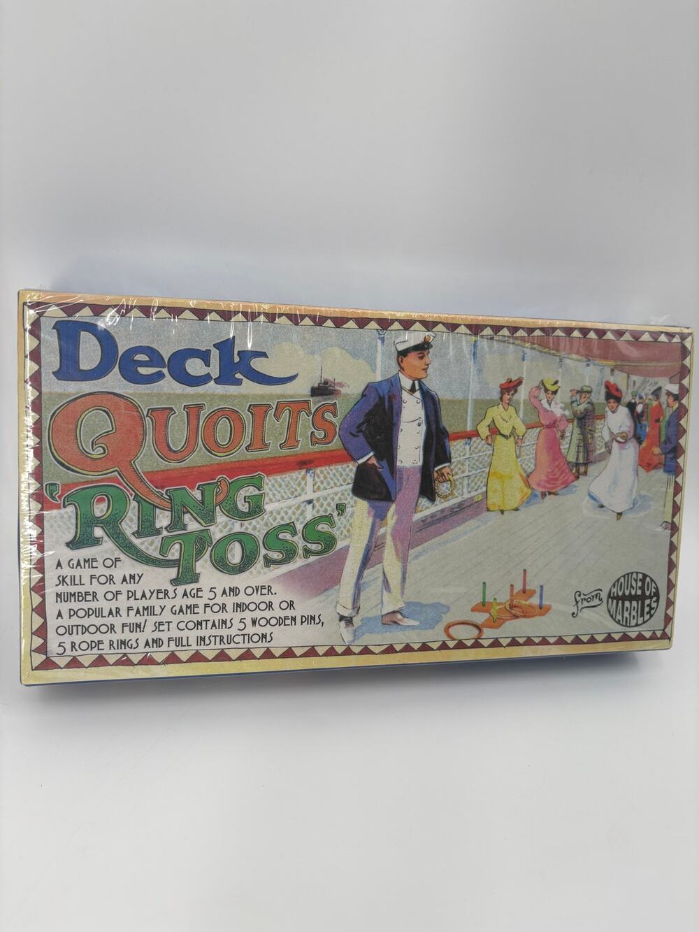 House of Marbles Deck Quoits Ring Toss Game